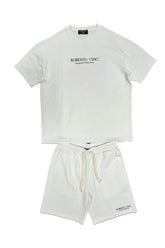 ROBERTO VINO RV Knitted Set White at Gravity NYC